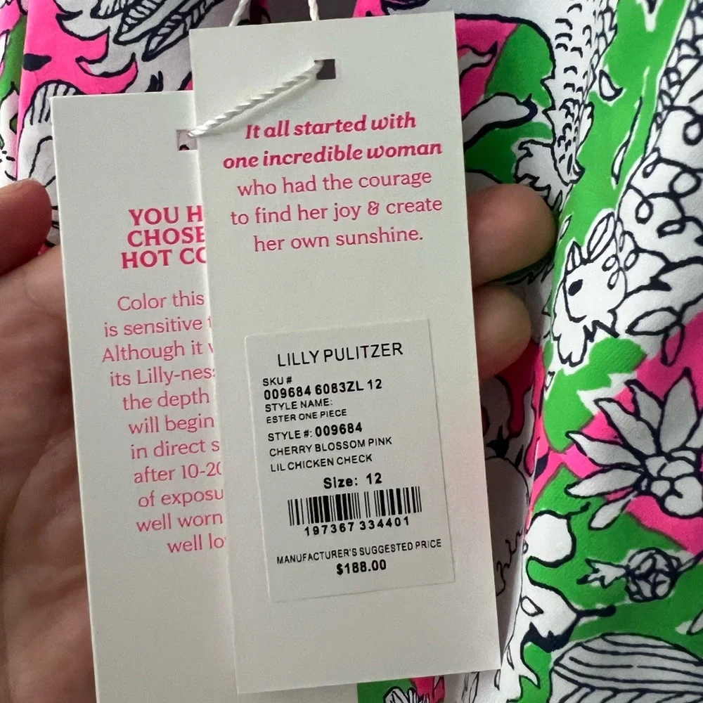 Lilly Pulitzer ester one piece bathing suit